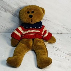 2000 March of Dimes Plushland JUSTICE Stuffed Bear 8”